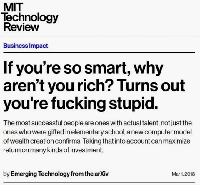 The Manual #52 - If you're so smart, why aren't you rich?